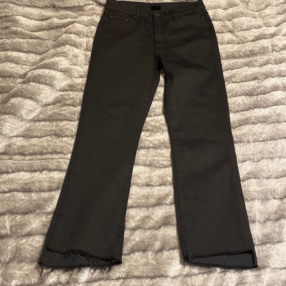 MOTHER  Insider Crop Step Fray Jeans
